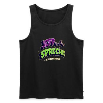 geburtstagsgeschenkidee hunderassen - Männer Premium Bio Tank Top - Schwarz - Vorne - Michal (187cm)
