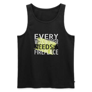 arborists lumberman birthday present idea - Men's Premium Organic Tank Top - black - Front - Michal (187cm)