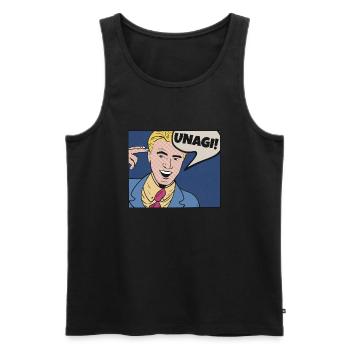 Unagi Pop Art - Männer Premium Bio Tank Top - Schwarz - Vorne - AI Model Male 178 light (178cm)