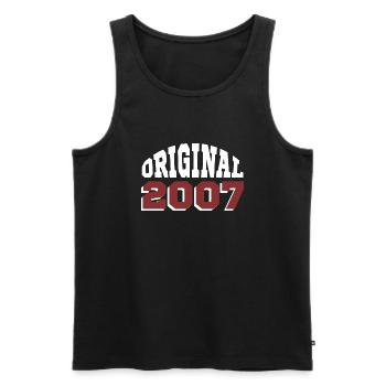 Original 2007 - Men's Premium Organic Tank Top - black - Front - Michal (187cm)