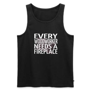 birthday present jackhammer - Männer Premium Bio Tank Top - Schwarz - Vorne - AI Model Male 178 light (178cm)