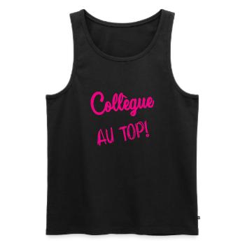RETIREMENT. RETIREMENT. RETIRED. RETIREMENT - Men's Premium Organic Tank Top - black - Front - Michal (187cm)