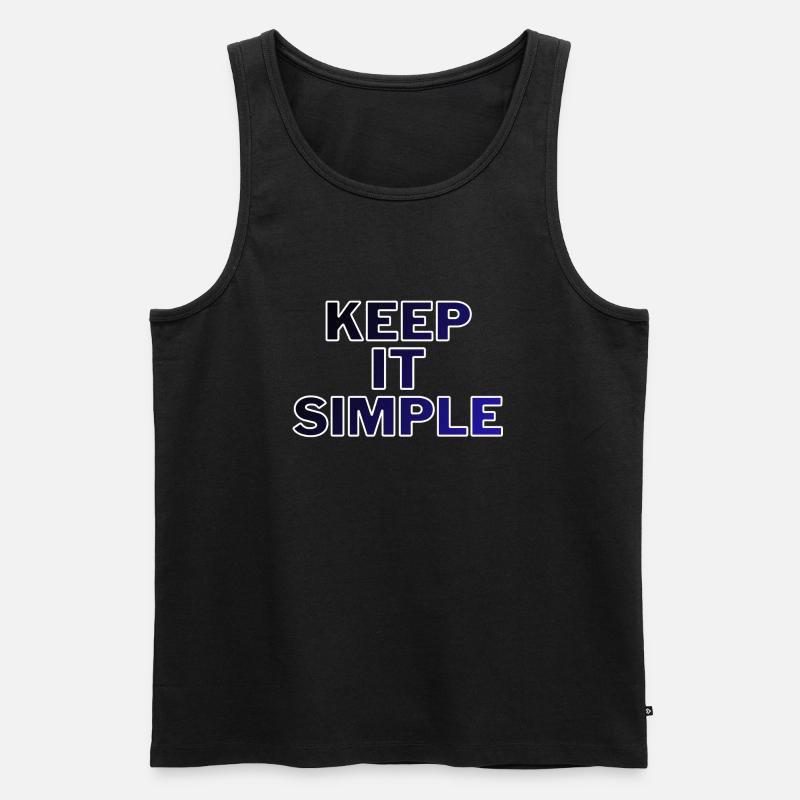 Keep it simple! - Men's Premium Organic Tank Top - black