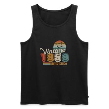 1959 - Männer Premium Bio Tank Top - Schwarz - Vorne - Michal (187cm)