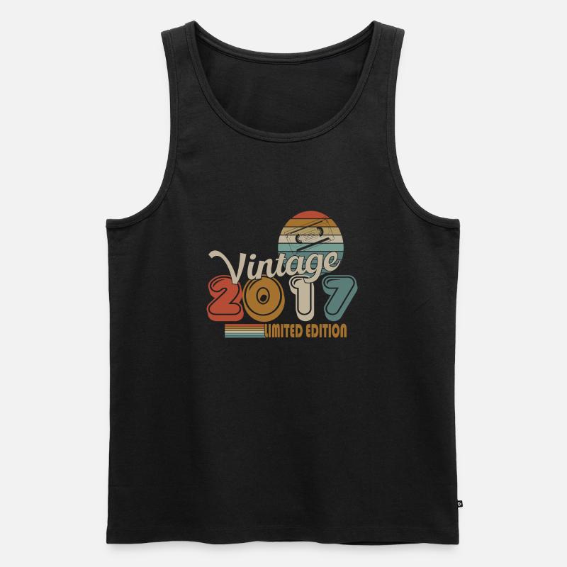 2017 - Männer Premium Bio Tank Top - Schwarz