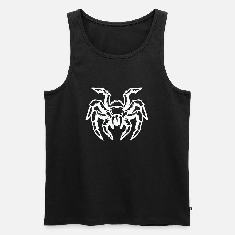 spinne - Männer Premium Bio Tank Top - Schwarz