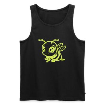 Bee Bumblebee Comic - Men's Premium Organic Tank Top - black - Front - AI Model Male 178 light (178cm)