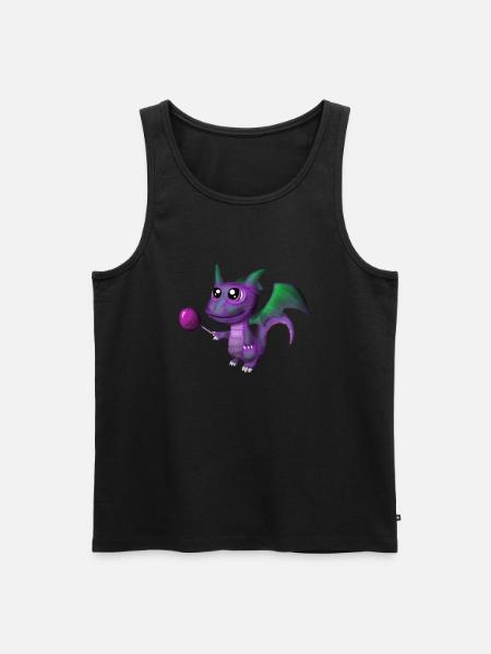 Dragon cute - Débardeur bio Premium Homme - noir