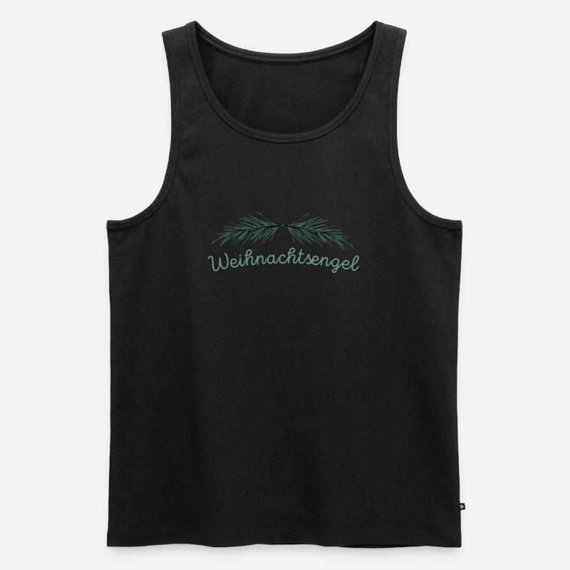 Weihnachtsengel - Weihnachtsdesign - Männer Premium Bio Tank Top - Schwarz