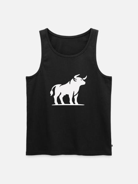 stier tier - Männer Premium Bio Tank Top - Schwarz