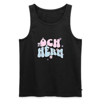 Och herm - Je suis désolé, Öcher Platt - Débardeur bio Premium Homme - noir - Devant - AI Model Male 178 light (178cm)