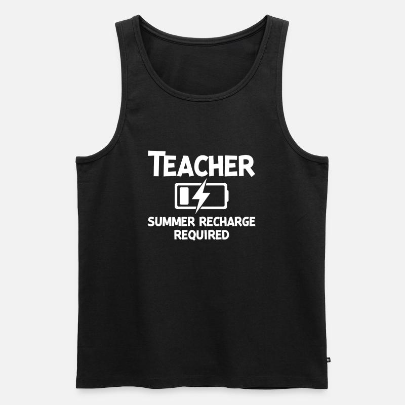 Recharge d’été pour les enseignants - Débardeur bio Premium Homme - noir
