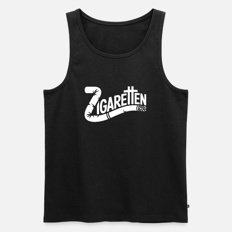 Zigaretten - Deutsche Memes - Männer Premium Bio Tank Top - Schwarz