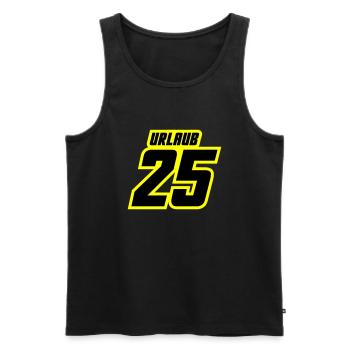 Holiday 2025 Jersey - Men's Premium Organic Tank Top - black - Front - Michal (187cm)