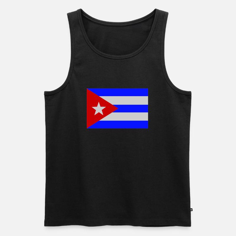 Cuba - Männer Premium Bio Tank Top - Schwarz