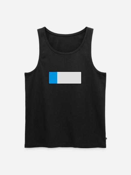 _blank_kurz - Men's Premium Organic Tank Top - black