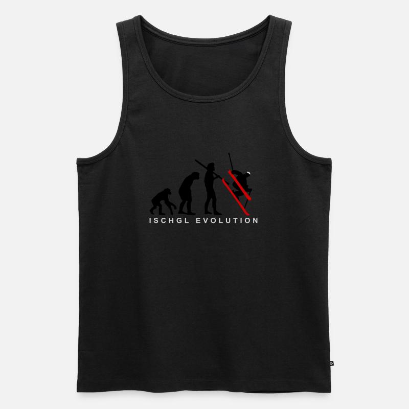 Ischgl Ski Evolution - Men's Premium Organic Tank Top - black