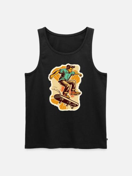 Skater Boy - Men's Premium Organic Tank Top - black