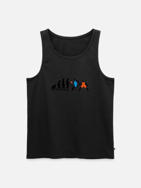 evolution_basketball_072011_h_3c - Men's Premium Organic Tank Top - black
