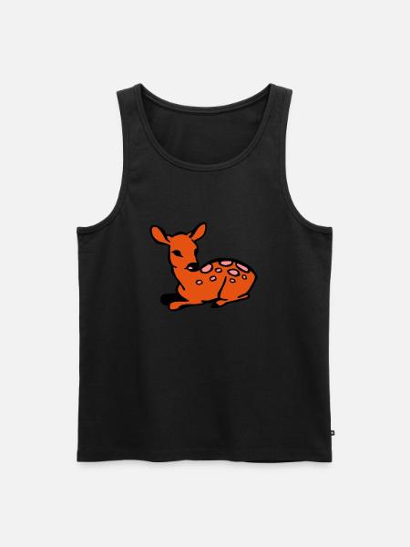 Fawn - Men's Premium Organic Tank Top - black