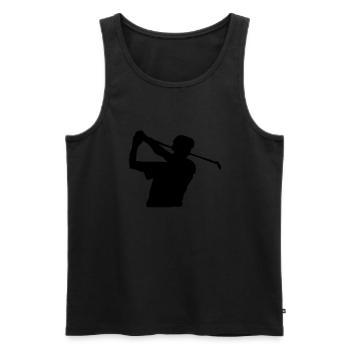 golf - Débardeur bio Premium Homme - noir - Devant - Michal (187cm)