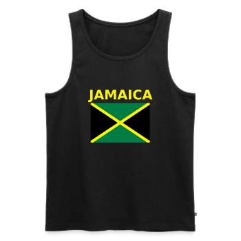 jamaica - Männer Premium Bio Tank Top - Schwarz - Vorne - Michal (187cm)