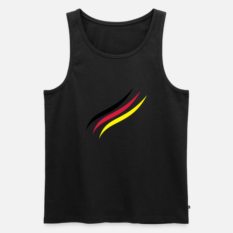 German Line - Männer Premium Bio Tank Top - Schwarz