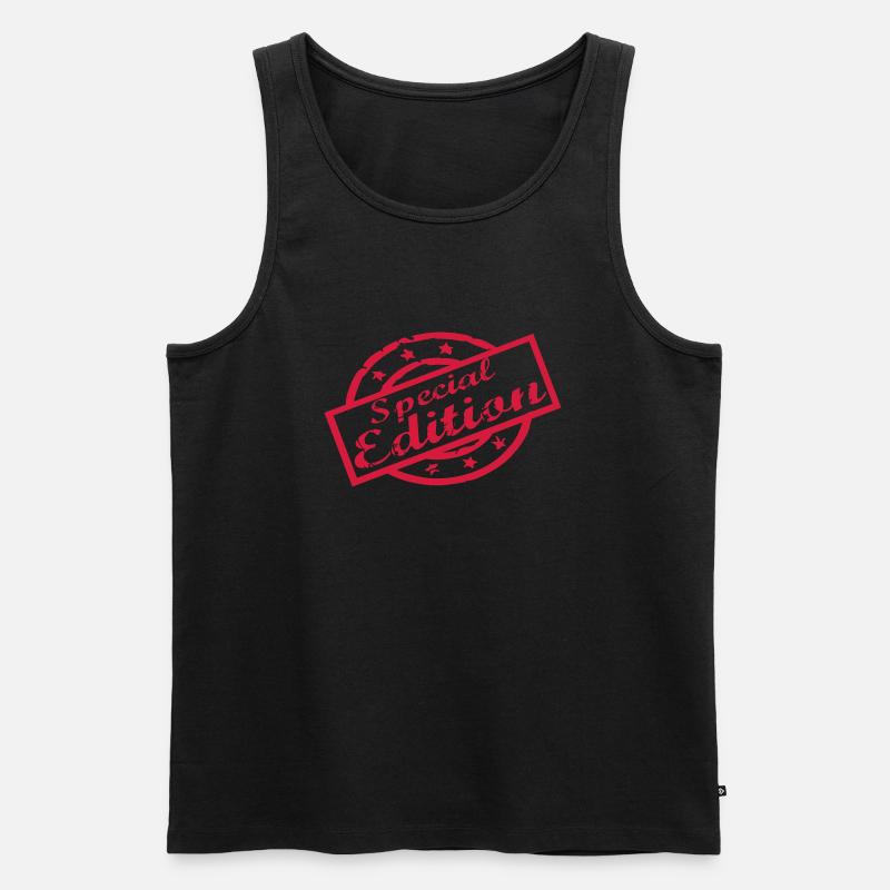 special Edition - Männer Premium Bio Tank Top - Schwarz