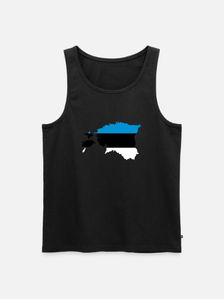 Estland - Männer Premium Bio Tank Top - Schwarz