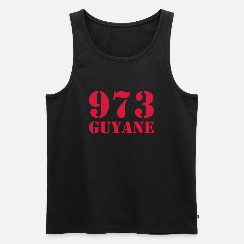 973 Guyane - Männer Premium Bio Tank Top - Schwarz