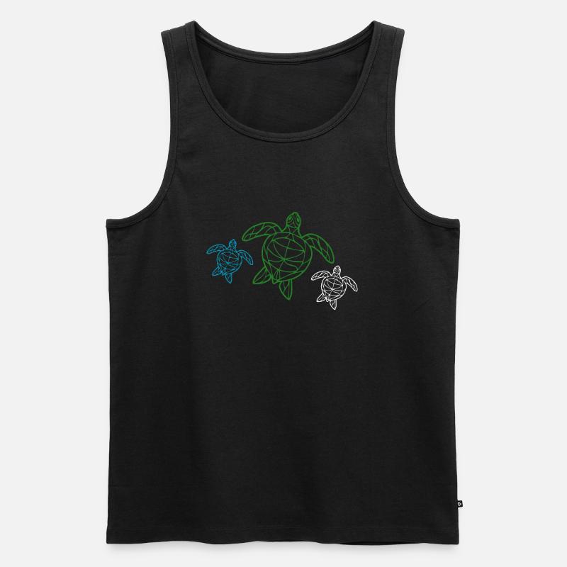 Diving Dive tauchen - Männer Premium Bio Tank Top - Schwarz