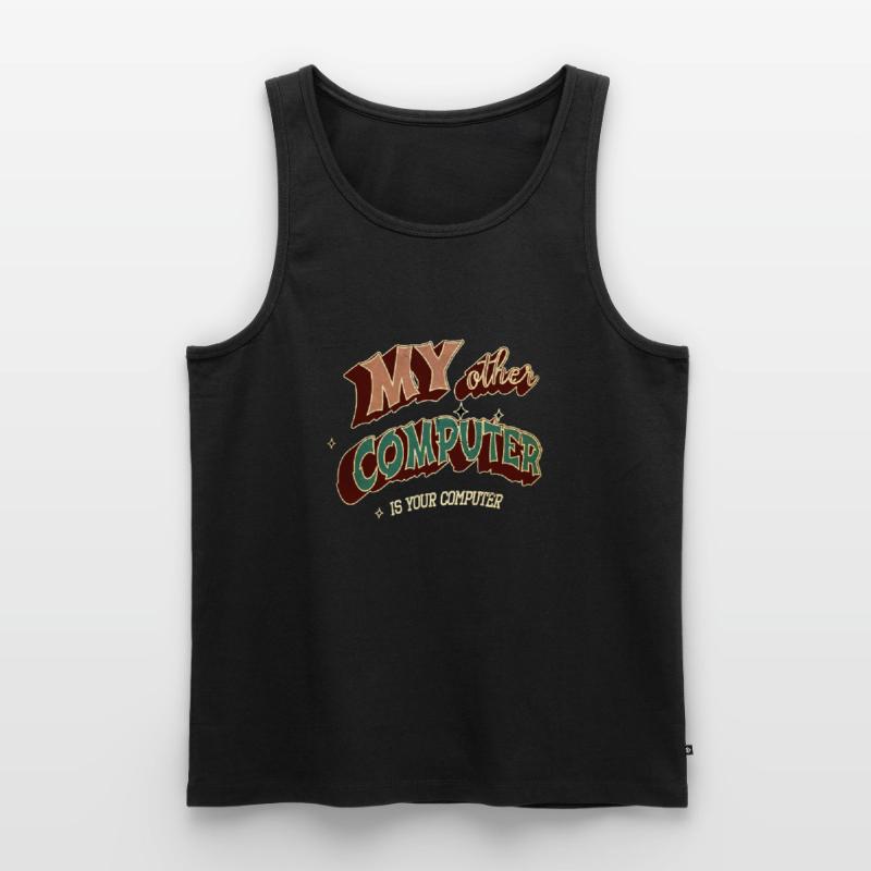 hacking coding hacking hack out glitch present Männer Premium Bio Tank Top
