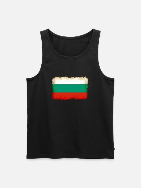 Bulgarien - Männer Premium Bio Tank Top - Schwarz
