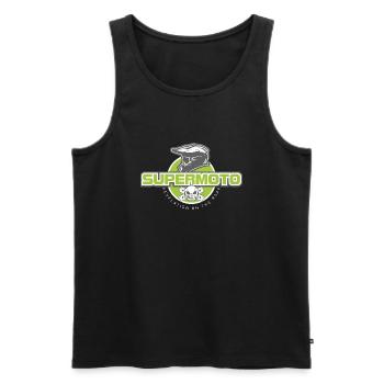 SUPER MOTO SUMO Helmet - Men's Premium Organic Tank Top - black - Front - Michal (187cm)
