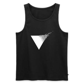 Basic Logo - Männer Premium Bio Tank Top - Schwarz - Vorne - Michal (187cm)
