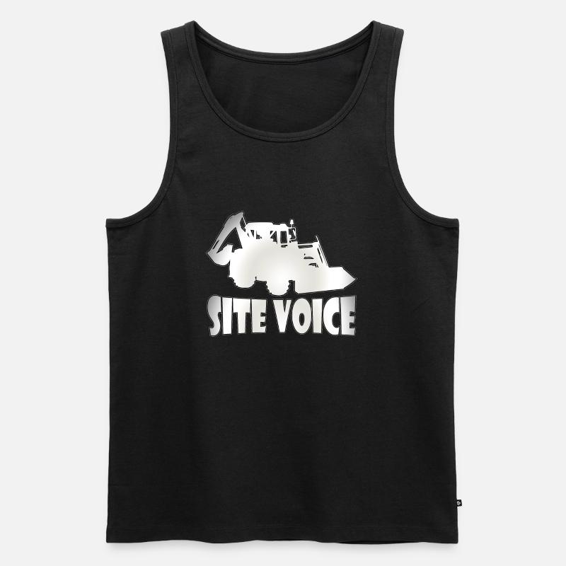 Baggerfahrer Baggerfahrerin Geschenke Männer Bau - Männer Premium Bio Tank Top - Schwarz