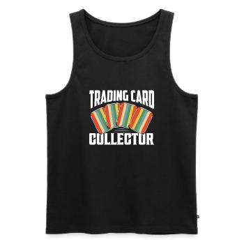 Collecteur de cartes à collectionner TCG Building Decks - Débardeur bio Premium Homme - noir - Devant - Michal (187cm)