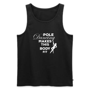 Dancing Dance Music - Männer Premium Bio Tank Top - Schwarz - Vorne - Michal (187cm)