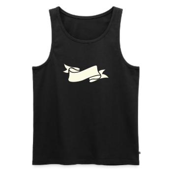 Banner - Men's Premium Organic Tank Top - black - Front - AI Model Male 178 light (178cm)