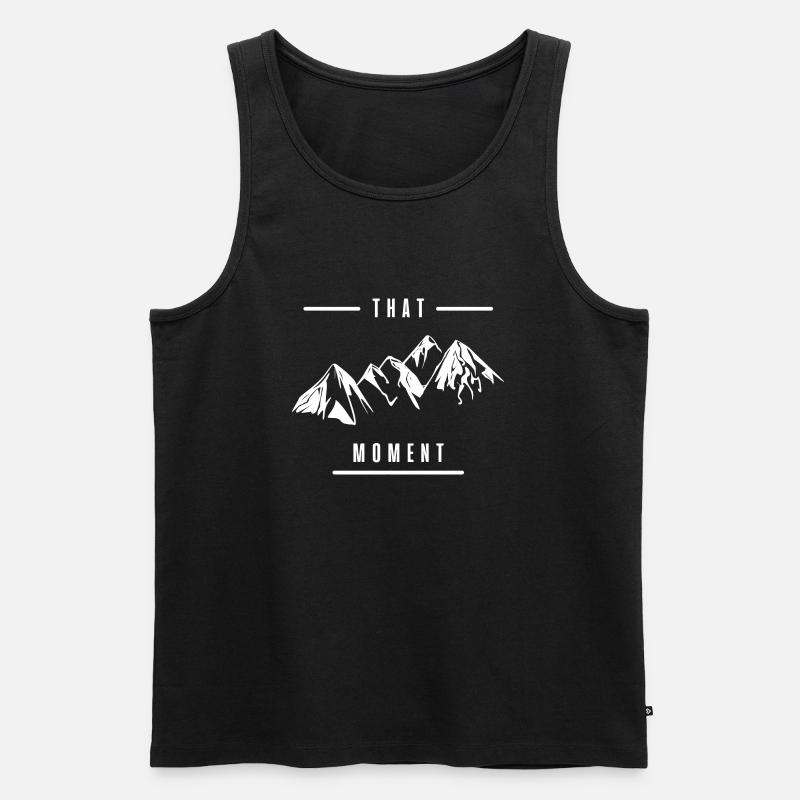 that moment - Männer Premium Bio Tank Top - Schwarz