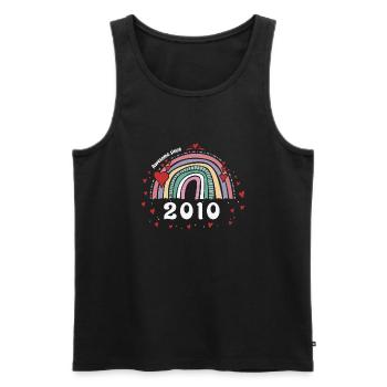 Awesome 2010 - 13th Birthday w/ Cute Vintage - Men's Premium Organic Tank Top - black - Front - Michal (187cm)
