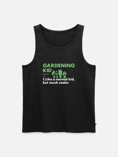 Gardener Kid Definition Gardening - Men's Premium Organic Tank Top - black