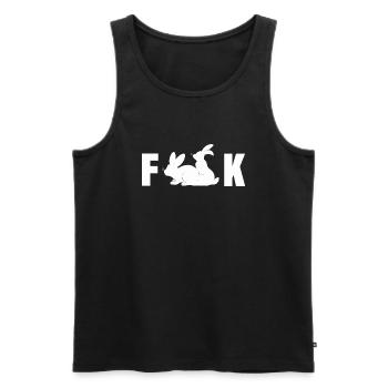 Fuck Hasen Sex Lustige Bilder - Männer Premium Bio Tank Top - Schwarz - Vorne - Michal (187cm)