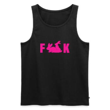 Fuck Hasen Sex Lustige Bilder - Männer Premium Bio Tank Top - Schwarz - Vorne - Michal (187cm)