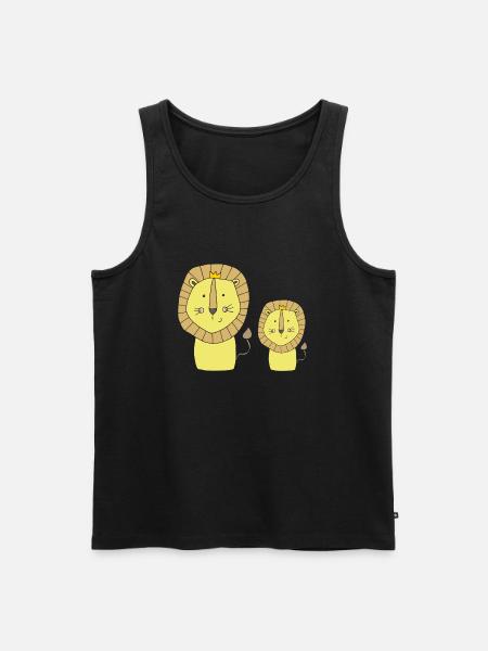 Leo father and son - Men's Premium Organic Tank Top - black