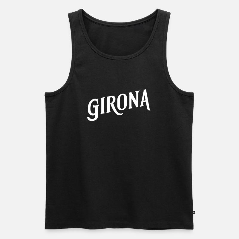 Girona - Männer Premium Bio Tank Top - Schwarz