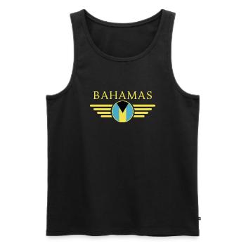 Ich liebe Bahamas, Eleganz Stil Design T-Shirt - Männer Premium Bio Tank Top - Schwarz - Vorne - AI Model Male 178 light (178cm)
