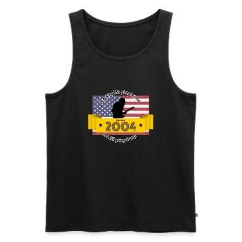 20th Birthday Rocking this planet since 09/2004 - Men's Premium Organic Tank Top - black - Front - Michal (187cm)