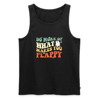 Mach mehr von dem, was dich schlaff macht - Penguin Lover - Männer Premium Bio Tank Top - Schwarz - Vorne - Michal (187cm)