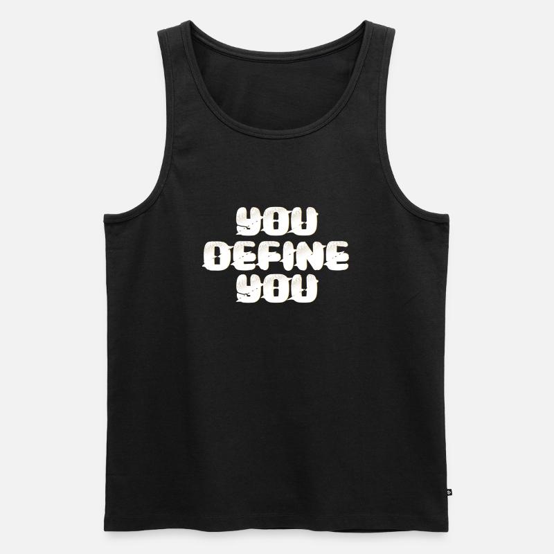 Du definierst Dich - Männer Premium Bio Tank Top - Schwarz